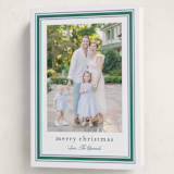 "Preppy Ribbon" - Holiday Cards in Spearmint by Carolyn MacLaren - Folded Card