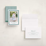 "Preppy Ribbon" - Holiday Cards in Spearmint by Carolyn MacLaren - Assembled