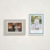 "Preppy Ribbon" - Holiday Cards in Spearmint by Carolyn MacLaren - Photo Orientation Options