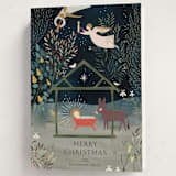 "Nativity Garden" - Holiday Cards in Renaissance by Eve Schultz - Folded Card