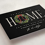 "Classic Home" - Holiday Cards in Cinder by Erin L. Wilson - Detail