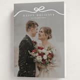 "Bow Tied" - Holiday Cards in Snow by Kaydi Bishop - Folded Card
