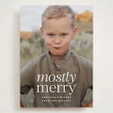 "Mostly Merry" - Holiday Cards in Vanilla by Ekko Studio - Front