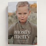 "Mostly Merry" - Holiday Cards in Vanilla by Ekko Studio - Folded Card