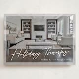 "Holiday Thanks!" - Holiday Cards in Snow by Pine Street Creative - Front