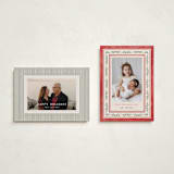 "Floral Folk" - Holiday Cards in Holly Berry by Mansi Verma - Photo Orientation Options