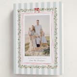 "Coastal Garland" - Holiday Cards in Winter Mint by Everett Paper Goods - Folded Card