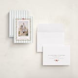 "Coastal Garland" - Holiday Cards in Winter Mint by Everett Paper Goods - Assembled