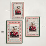 "Festive Block Print" - Holiday Cards in Caramel by Teju Reval - Formats Available