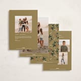 "Faubourg" - Holiday Cards in Pudding by Leia Matt - Back of Card Options