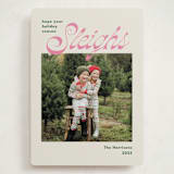 "Sleighs" - Holiday Cards in Gumdrop by Megan Davis - Front