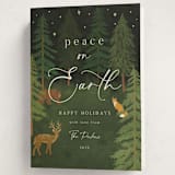 "Woodland Peace" - Holiday Cards in Forest by Elly - Folded Card