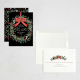 "Festive Holiday" - Holiday Cards in Holly Berry by Susan Moyal - Assembled
