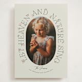 "Flora" - Holiday Cards in Mint by Brynne Foster - Front