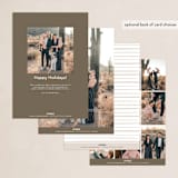 "Seven Stack" - Holiday Cards in Chestnut by Robert and Stella - Back of Card Options