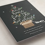 "Twinkling New Home" - Holiday Cards in Charcoal by Corinne Malesic - Detail