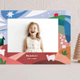"While Shepherds Watched Their Flocks" - Holiday Cards in Snow by Morgan Ramberg - Front