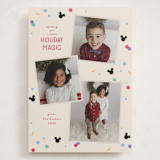 "Disney Magic Confetti" - Holiday Cards in Sugar Cookie by Kacey Kendrick Wagner - Front