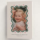 "Good Tidings & Great Joy" - Holiday Cards in Holly Berry by Rachel Mattern - Folded Card