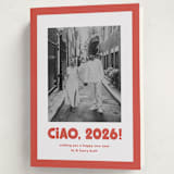 "Trattoria" - Holiday Cards in Tomato by Megan Davis - Folded Card