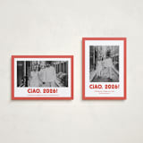 "Trattoria" - Holiday Cards in Tomato by Megan Davis - Photo Orientation Options