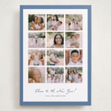 "Yearly checkerboard" - Holiday Cards in Blue Jay by Anupama - Front