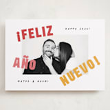 "Año Nuevo" - Holiday Cards in Sunset by Olivia Raufman - Front