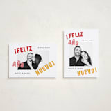 "Año Nuevo" - Holiday Cards in Sunset by Olivia Raufman - Photo Orientation Options