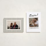 "Snapshot" - Holiday Cards in Powder by Kamala Nahas - Photo Orientation Options