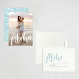 "Aloha" - Holiday Cards in Frost by Pine Street Creative - Assembled
