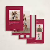 "Polka Dot Frame" - Holiday Cards in Stocking by Robert and Stella - Back of Card Options