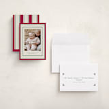 "Polka Dot Frame" - Holiday Cards in Stocking by Robert and Stella - Assembled