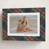 "Christmas tartan" - Holiday Cards in Flannel by Wildfield Paper Co - Folded Card