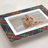 "Christmas tartan" - Holiday Cards in Flannel by Wildfield Paper Co - Detail