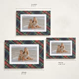 "Christmas tartan" - Holiday Cards in Flannel by Wildfield Paper Co - Formats Available