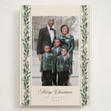 "evergreen garlands" - Holiday Cards in Eggnog by Rebecca Durflinger - Front