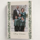 "evergreen garlands" - Holiday Cards in Eggnog by Rebecca Durflinger - Folded Card