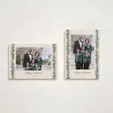 "evergreen garlands" - Holiday Cards in Eggnog by Rebecca Durflinger - Photo Orientation Options