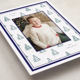 "Little Trees" - Holiday Cards in Blue Spruce by Corinne Malesic - Detail