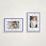 "Little Trees" - Holiday Cards in Blue Spruce by Corinne Malesic - Photo Orientation Options