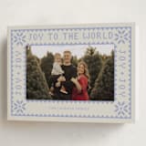 "Endless Joy" - Holiday Cards in Periwinkle by Annie Chan - Folded Card