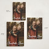 "Cheerful Script" - Holiday Cards in Snowfall by Karidy Walker - Formats Available