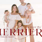 "More and Merrier" - Holiday Cards in Cherry by Yaling Hou Suzuki - Detail