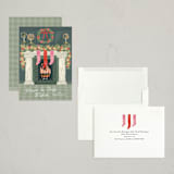 "Holiday Hearth" - Holiday Cards in Forest by Jackie Crawford - Assembled