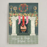 "Holiday Hearth" - Holiday Cards in Forest by Jackie Crawford - Full Design