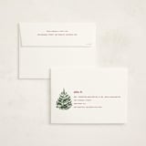 "Woodcut Christmas" - Holiday Cards in Cranberry by Paula Pecevich - FREE Recipient Addressing