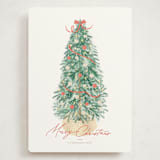 "Farmhouse Tree" - Holiday Cards in Apple by Tamara Hilje - Front