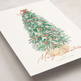 "Farmhouse Tree" - Holiday Cards in Apple by Tamara Hilje - Detail