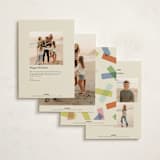 "confetti strips" - Holiday Cards in Candy by Ellen Schlegelmilch - Back of Card Options