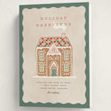 "Holiday Greetings" - Holiday Cards in Pine by Pixel and Hank - Folded Card